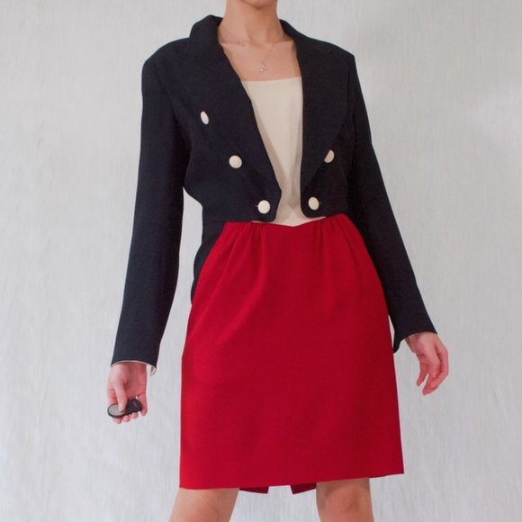 MOSCHINO VINTAGE 90s RINGMASTER SUIT DRESS - Picture 4 of 5